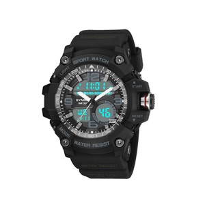 Sports Watch Multifunctional Men's Waterproof Electronic Watches - BLACK