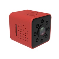 SQ23 Ultra-Mini DV Pocket WiFi 1080P 30fps Digital Video Recorder 2.0MP Camera Camcorder , Support IR Night Vision (Red)