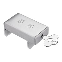 Stainless Steel Door Window Lock Stopper Sliding Window Security Lock Anti-Slip Adjustable Thickness