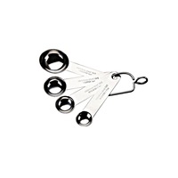 Stainless Steel Measuring Spoon Set with Accurate Metric Sizes - 4PCS