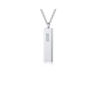 Stainless Steel Urn Necklace Pendant Exquisite Jewelry - Silver