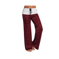 Stitching Yoga Quick-Drying Sports Trousers Leg Pants
