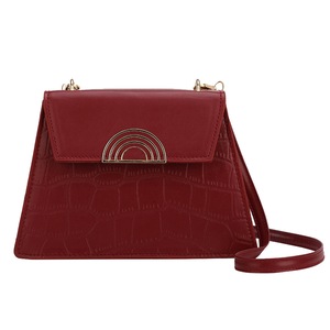Stone Pattern Commuter Street Messenger Bags Fashion PU Leather Shoulder Handbag Youth Ladies Simple Versatile Bag