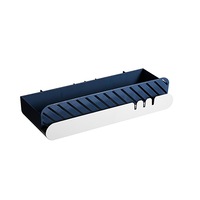 Storage Rack Shelf Bathroom Kitchen Seasoning Debris Rack Shower Rack Shampoo Bath Shower Rack Wall-Mounted Self-Adhesive 1Pcs