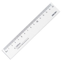 Straight Rulers Transparent Plastic 15cm Drawing Linear Scale Ruler Cute School Mathematics Office Student Stationery