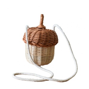 Straw Bag Mini Easy to Carry Contracted Design Creative Grass Bag for Women
