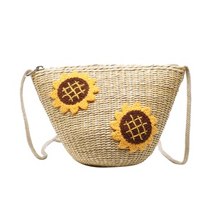 Straw Woven Bag Crossbody Shoulder Bags Classic Elegant Women Sunflower Messenger Crossbody Small Beaches Handbag