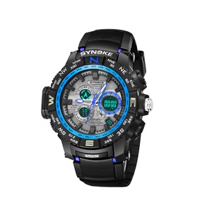 Student's Electronic Watch Sports Waterproof Digital Watch - BLACK BLUE