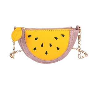 Summer New Female Bag PU Leather Women Bag Cute Fruit Packet Chain Shoulder Messenger bag Watermelon Bag