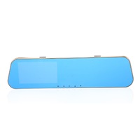 Supperstore 1080P Front and Rear Dual Recording Dual Lens HD Night Vision Rearview Mirror Driving Recorder with Electronic Dog