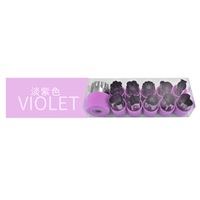 Supperstore 12PCS Fruit and Vegetable Embossing Mould Set Melon and Vegetable Flower Cutter Kitchen Cutting Flower Modeling Tool-Purple