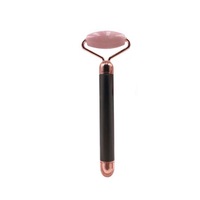 Supperstore 2 In 1 Facial Beauty Stick Jade Roller Jade Massager Electric Face-lifting Instrument-Black