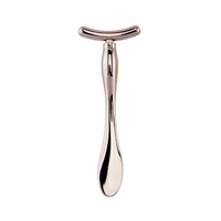 Supperstore 3PCS Metal Eye Introduction Massage Stick Face Cream Eye Cream Digging Spoon Dual-use Beauty Eye Beauty Instrument-Silver