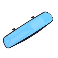 Supperstore 4 Inch 1080P HD Rearview Mirror Driving Recorder Auto Accessories HD Image Car DVR Dual Recording Lens