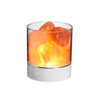 Supperstore Bedside Tabletop Salt Lamp Crystal Salt Stone Natural Negative Ion Salt Block Night Light Creative Bedroom Table Lamp