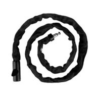 Supperstore Bicycle Anti-theft Lock Chain Iron Lock Motorcycle Electric Vehicle Lengthened Chain Padlock Bicycle Accessories-Black-120cm