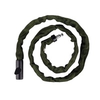 Supperstore Bicycle Anti-theft Lock Chain Iron Lock Motorcycle Electric Vehicle Lengthened Chain Padlock Bicycle Accessories-Green-120cm