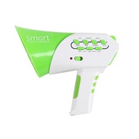 Supperstore Educational Toy Horn Voice Changer Multi-channel Voice Changer Creative Funny Handheld Loudspeaker Suitable for Children-Green
