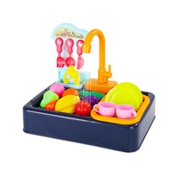 Supperstore Puzzle Enlightenment Dishwasher Toy Simulation Play House Mini Kitchen Toy Electric Circulation Water