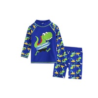 Swimsuit Boys Swim Trunks Split Long Sleeve Sunscreen Quick-drying Big Boy Boy Baby Warm Suit-2