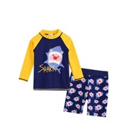 Swimsuit Boys Swim Trunks Split Long Sleeve Sunscreen Quick-drying Big Boy Boy Baby Warm Suit-4