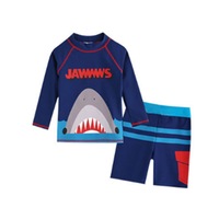 Swimsuit Boys Swim Trunks Split Long Sleeve Sunscreen Quick-drying Big Boy Boy Baby Warm Suit-6