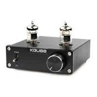 T1 6J1 Audio Bile Preamp MINI HIFI Preamplifier Tube Amplifier for Laptop Smart Phone MP3 Speaker DVD BLACK COLOR
