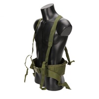 Tactical Molle Belt Combat Girdle Wear Proof H-shaped Adjustable Soft Padded Men Army Military Gear GREEN COLOR