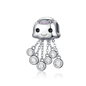 Tassel Charm Silver plating Ocean Octopus Beads for Charms Bracelet Jewelry