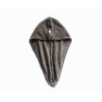 Thickened Dry Hair Cap Super Absorbent Dry Hair Towel Quick Dry Hair Cap - COFFEE