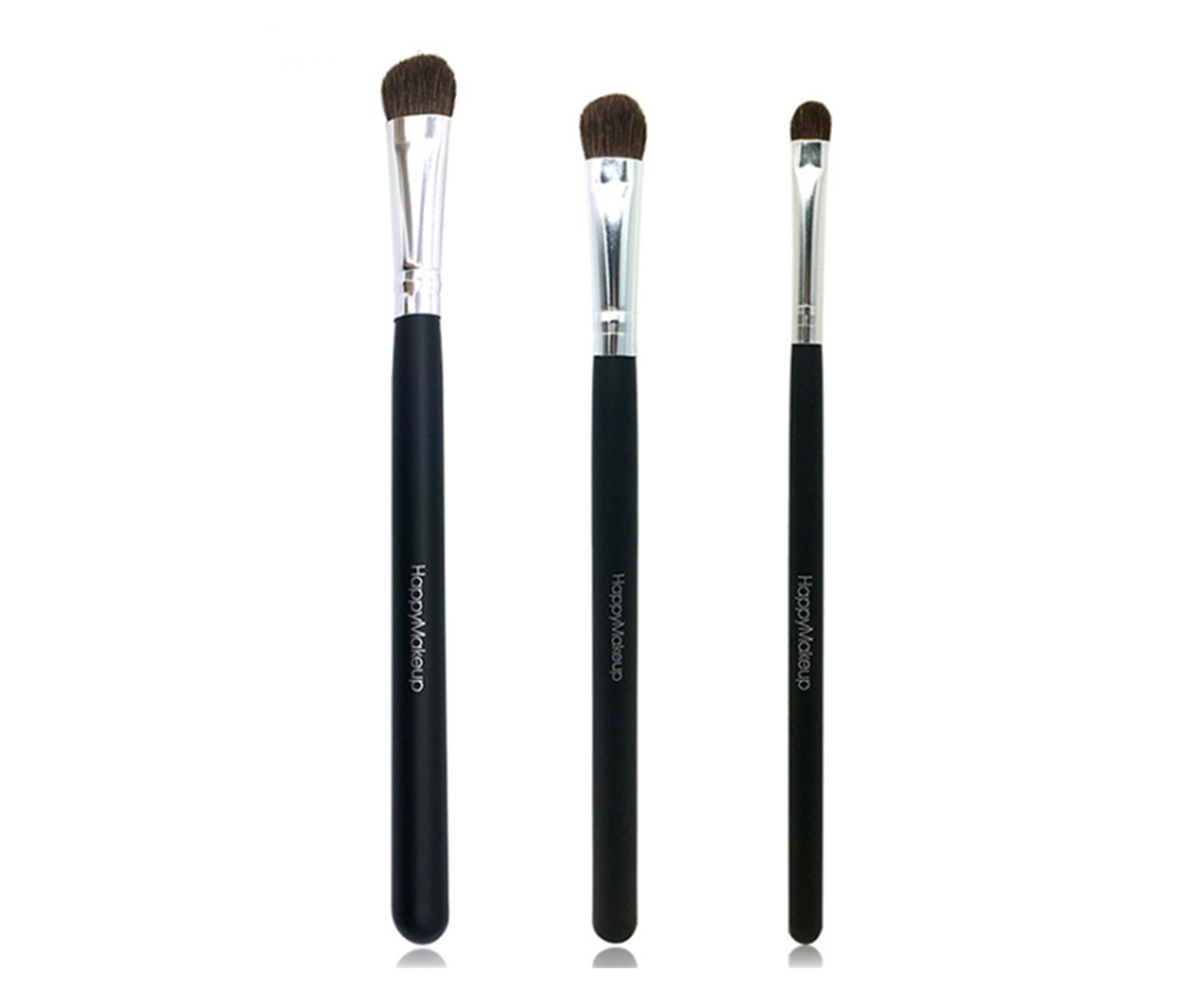 Three eye shadow brushes,various types of cosmetic brushes - 3PCS
