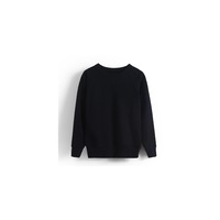 Toddler Baby Crewneck T Shirt Pullovers Sweatshirt Tops Long Sleeve for Kids - BLACK