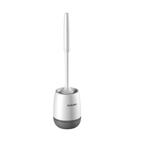 Toilet Brush Long Handle Soft Hair Silicone Wall Hanging Toilet Cleaning Brush gray_Wall-mounted