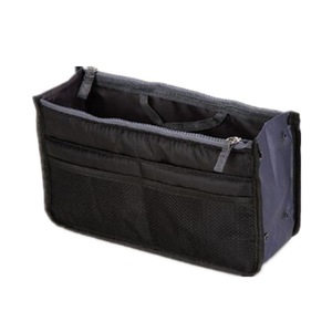 Tote Cosmetic Bag For Women Double Zipper Makeup Bag Toiletries Grooming Kit Large Nylon Travel Insert Organizer Handbag Purse