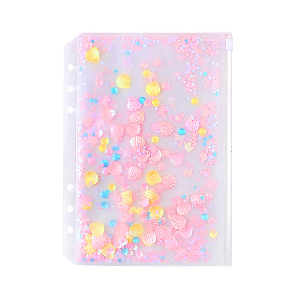 Transparent PVC A5 File Folder Pink most Cute Loose leaf binder Bag Pouch Diary Planner Storage Bags Kawaii Supplies