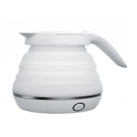 Travel Foldable Electric Kettle Dry Protection Portable with Dual Voltage and Separable Power Cord Fast Water Boiling