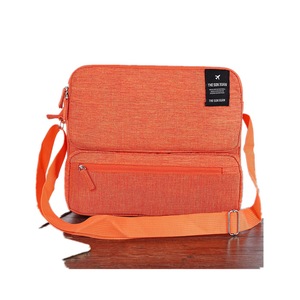 Travel Storage Bag Shoulder Computer Ipad Bag Trolley Case Hanging Bag Out Clothing Luggage Bag Laptop Bag ORANGE COLOR