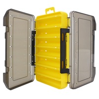 Two-side PP Fishing Bait Box Fishing Lures Box Fishing Tackle Storage Boxes YELLOW COLOR