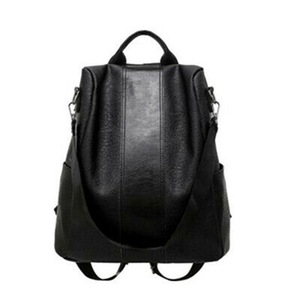 UK Womens Leather Backpack Anti-Theft Rucksack School Shoulder Bag Black/Brown