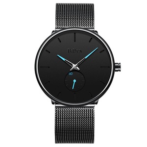 Ultra Thin Casual Style Men Wrist Watch Mesh Stainless Steel Strap Quartz Watches