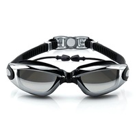 Unisex Adult Waterproof Anti-fog UV Protective Electroplating Swimming Goggles Glasses