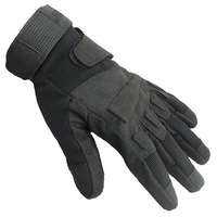 Unisex Full Finger Gloves Warm Windproof Thickening Comfortable Outdoor Gloves Cycling Motorcycle Hiking Camping Black_M