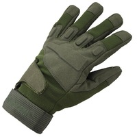 Unisex Full Finger Gloves Warm Windproof Thickening Comfortable Outdoor Gloves Cycling Motorcycle Hiking Camping - Green M Size