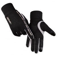 Unisex Luminous Outdoor Cycling Gloves Warm Velvet Touch Screen Waterproof Windproof Gloves