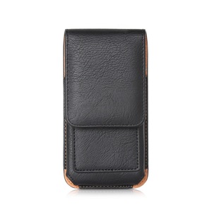 Universal Rotation Back Clip Waist Bag Phone Pouch Case Retro Flip PU Leather Case Belt Cover