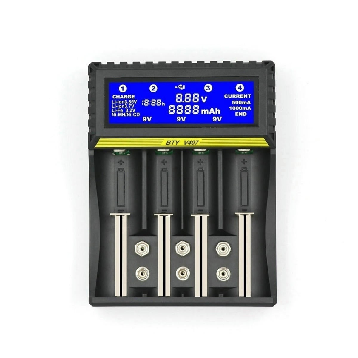 Battery Charger For 9V AA AAA Ni-MH Ni-CD 18650 Li-ion lot