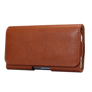 Universal Sports Mobile Phone Waist Bag PU Leather Case Belt Holster Bag Cover Outdoor Flip Bag Case