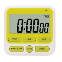 Upgraded 24-Hours Digital Kitchen Clock Cooking Timer Countdown Multifunction with Big Digits Loud Alarm Magnetic Backing Stand Memory for Cooking Baking Exercise