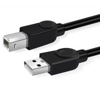 USB 2.0 Printer Cable 3m Male to Male USB Type A to B Cord Square USB Data Cable For Canon Epson Scanner Fax Machine Printer