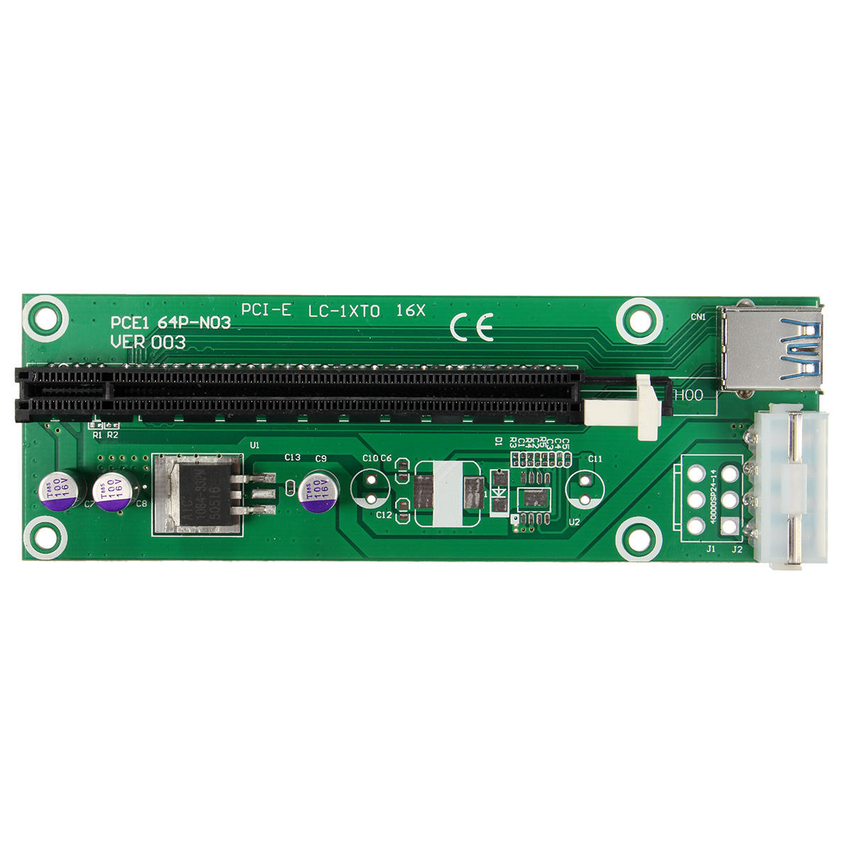 Oumij Mini PCI-E a PCI Express16x Extender Riser Adaptador con Cable de